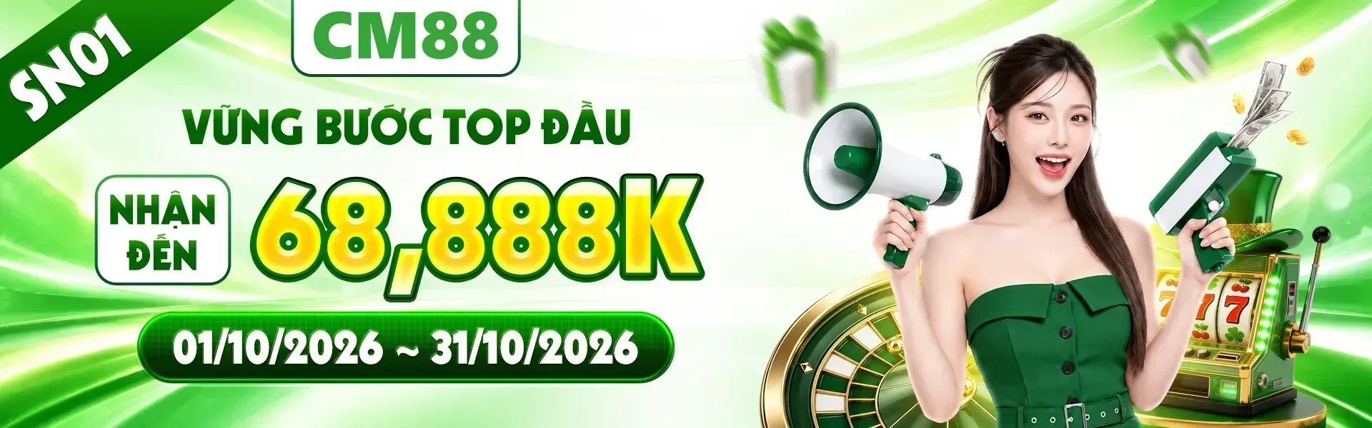 4. Sinh nhật CM88 là dịp để hội viên khám phá hàng loạt quà tặng giá trị. Đăng ký tài khoản ngay hôm nay và sẵn sàng đón nhận những phần thưởng thú vị.